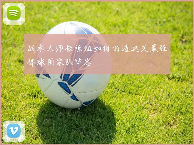 战术大师教练组如何打造这支最强棒球国家队阵容