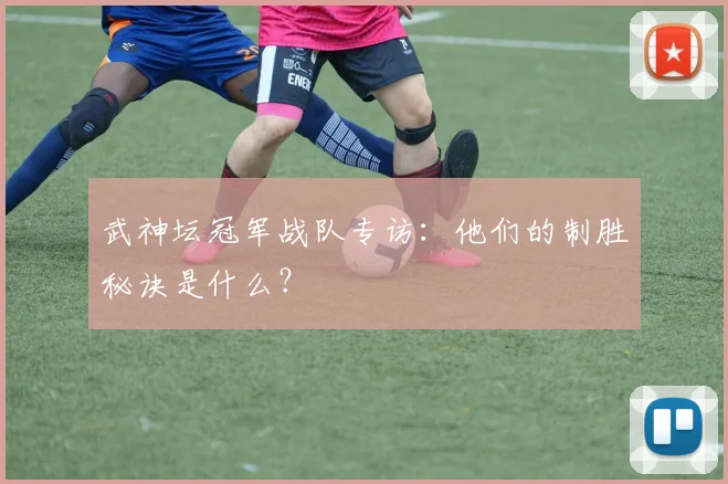 武神坛冠军战队专访：他们的制胜秘诀是什么？